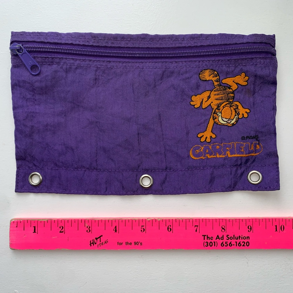 Vintage Garfield purple pencil pouch 🙀